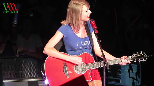 Bộ Sưu Tập Đàn Guitar Màu Sắc: Trắng, Đỏ, Xanh, Đen, Hồng...