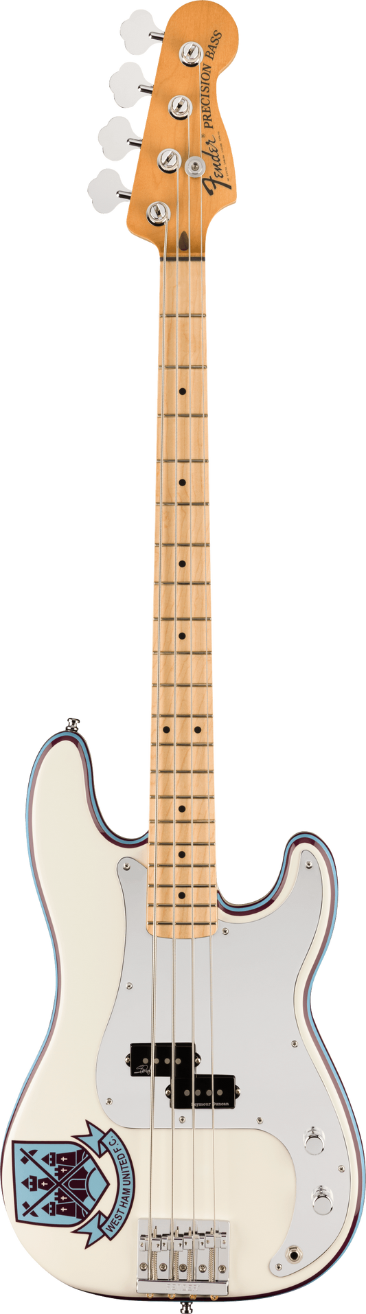 Đàn Guitar Bass Fender Steve Harris Precision Bass S, Maple Fingerboard,Olympic White - 4 Strings