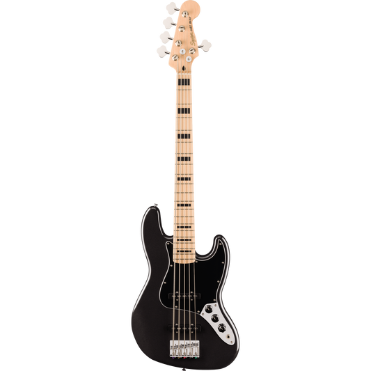 Đàn Guitar Bass Squier Affinity Series Jazz Bass V SS, Maple Fingerboard, Black Metallic - 5 Strings - Việt Music