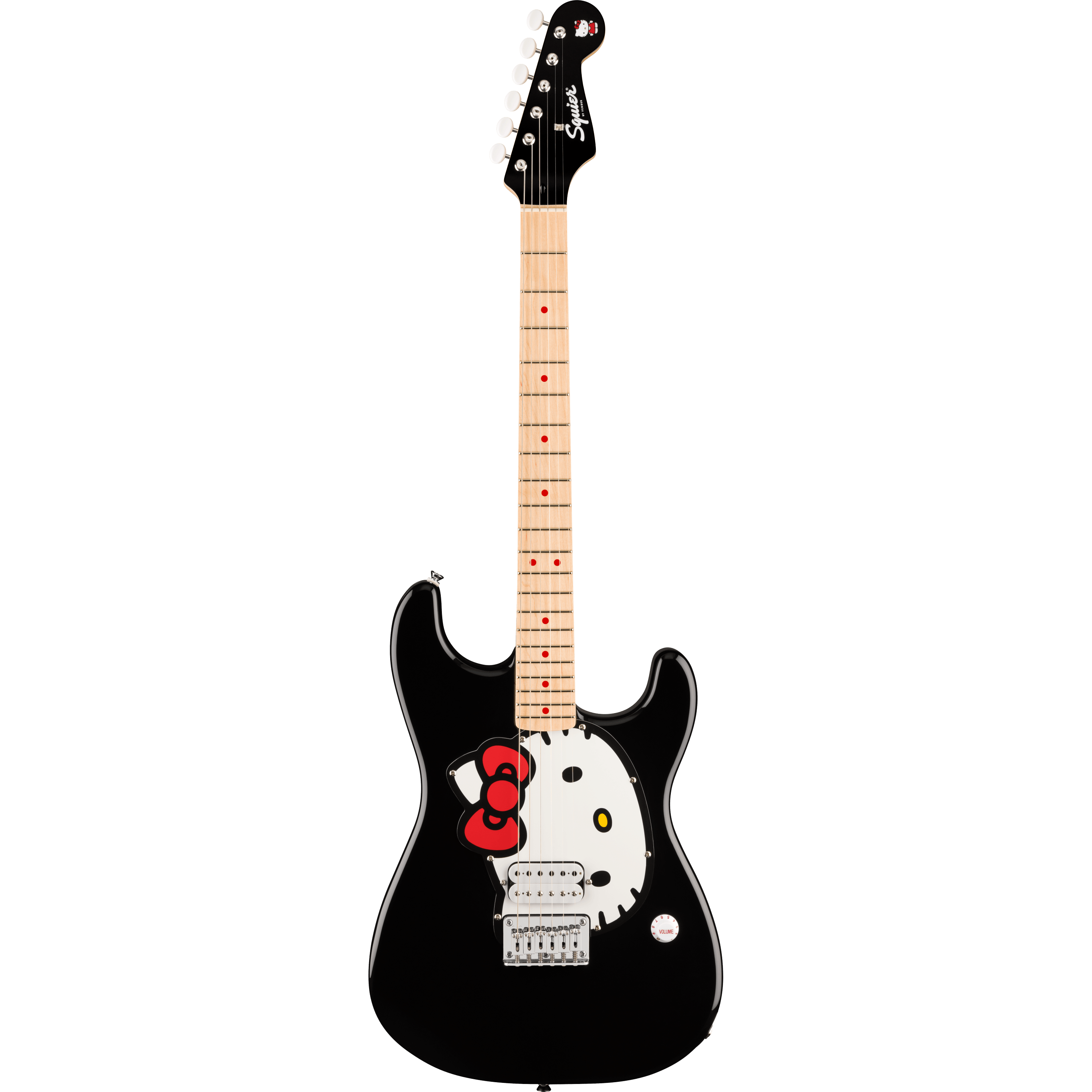 Đàn Guitar Điện Fender x Hello Kitty Black Stratocaster H, Maple