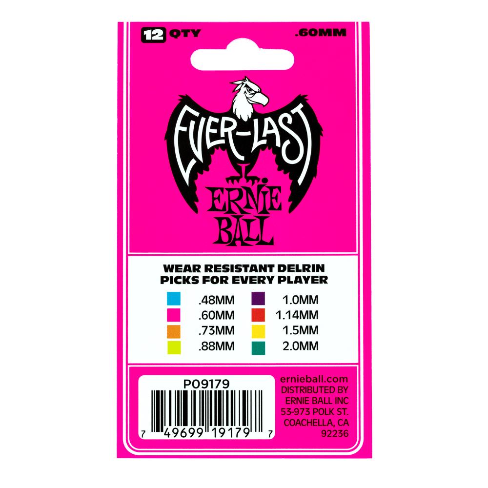 Pick Gảy Ernie Ball Everlast Delrin, 12pc - Việt Music