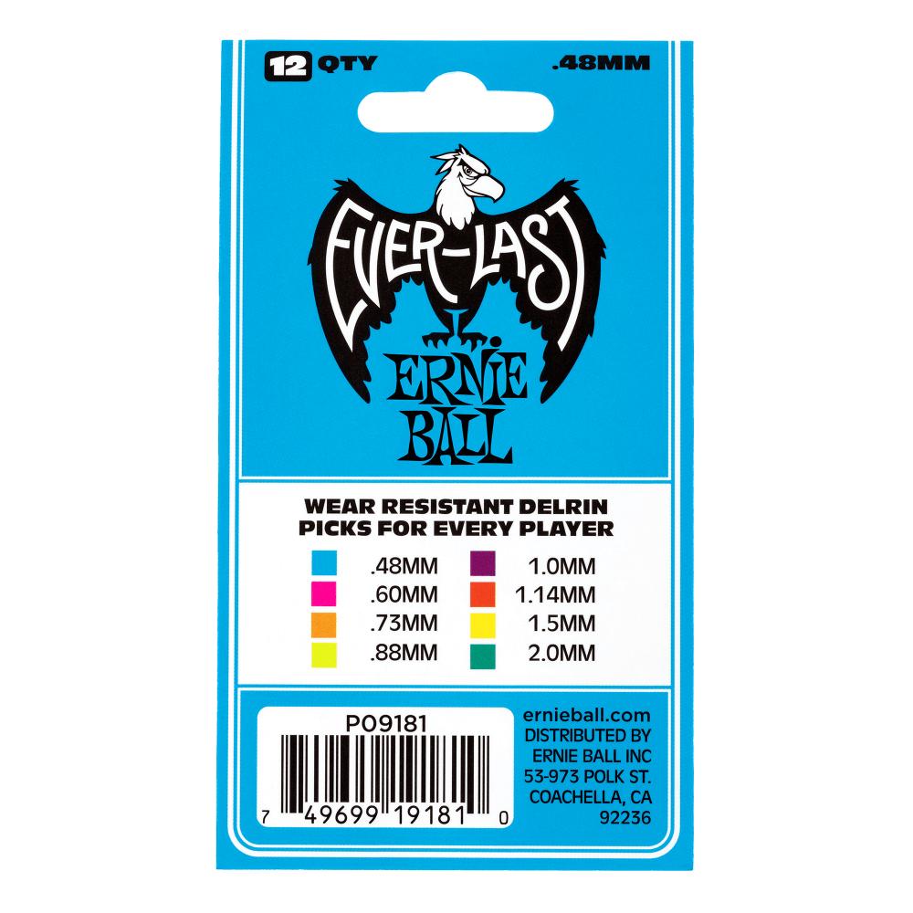 Pick Gảy Ernie Ball Everlast Delrin, 12pc - Việt Music