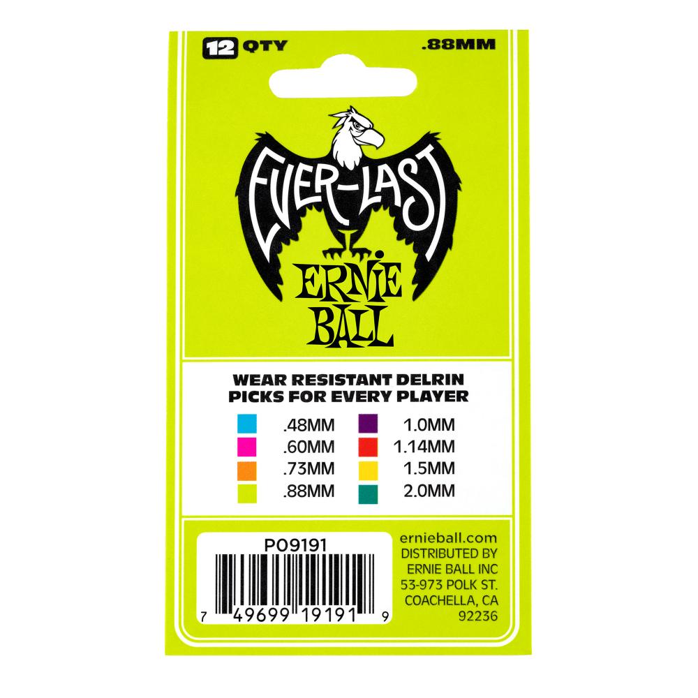 Pick Gảy Ernie Ball Everlast Delrin, 12pc - Việt Music