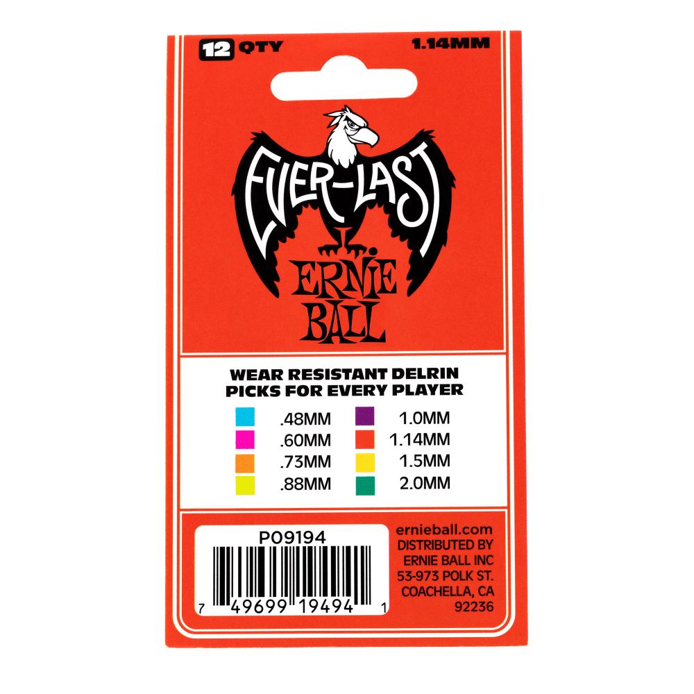 Pick Gảy Ernie Ball Everlast Delrin, 12pc - Việt Music