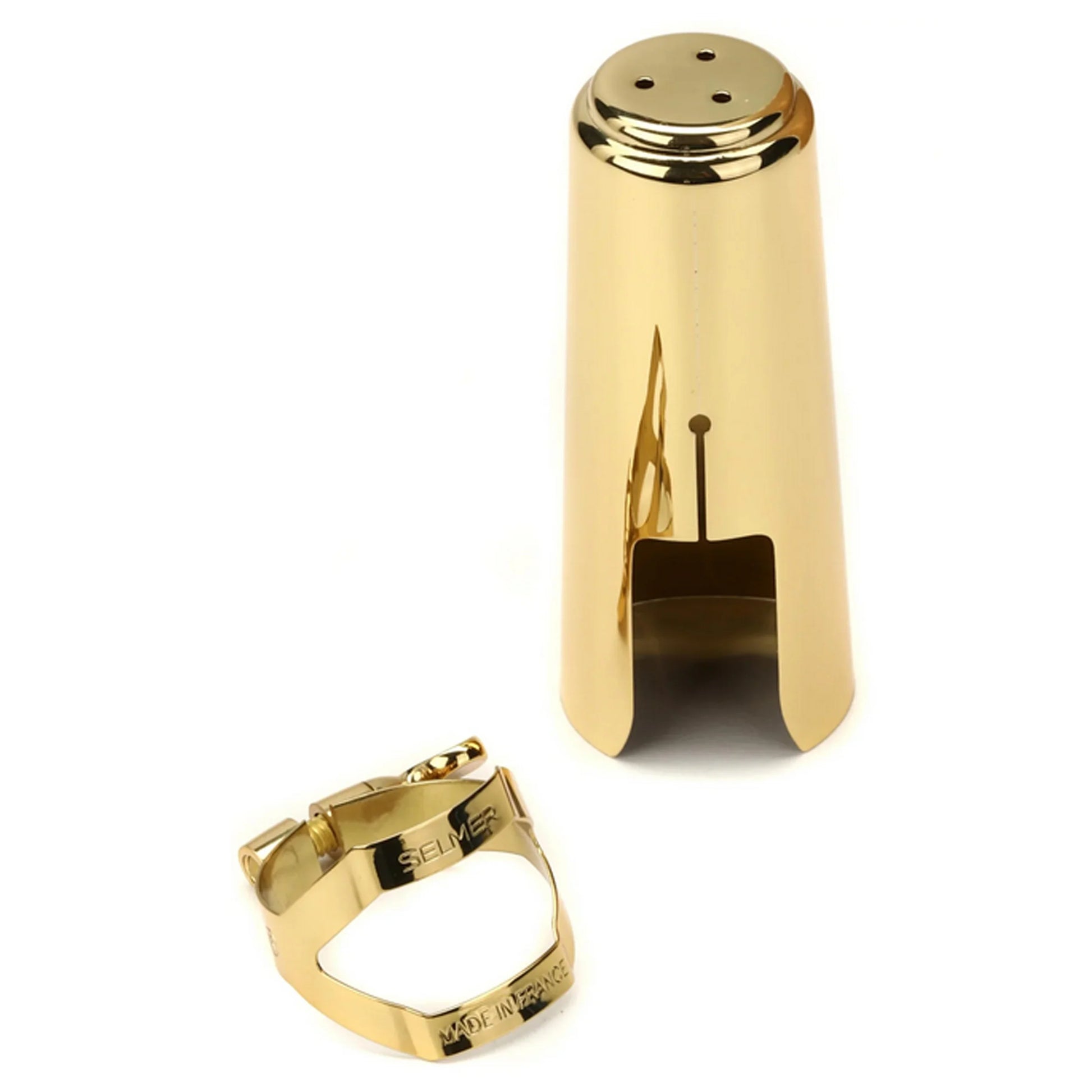 Vòng Siết Dăm Kèn Saxophone Alto Henri Selmer Paris 440A Ligature and Cap - Việt Music