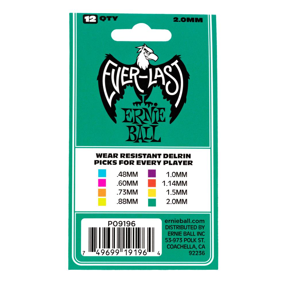 Pick Gảy Ernie Ball Everlast Delrin, 12pc - Việt Music