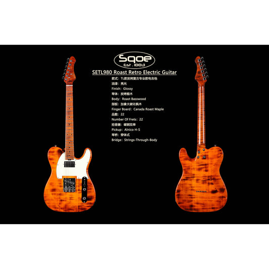 Đàn Guitar Điện Sqoe SETL980 HS, Maple Fingerboard - Việt Music
