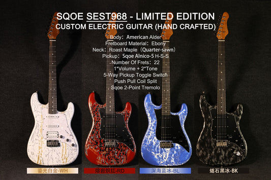 Đàn Guitar Điện Sqoe SEST968 HSS, Ebony Fingerboard - Việt Music