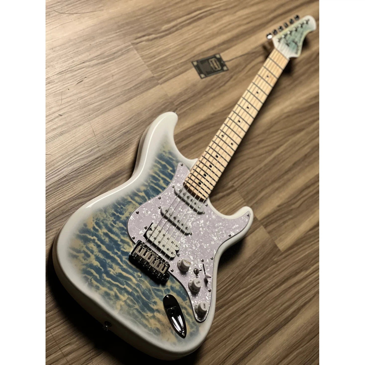 Đàn Guitar Điện Sqoe Limited Edition SEST699 HSS, Maple Fingerboard, Larimar Blue - Việt Music
