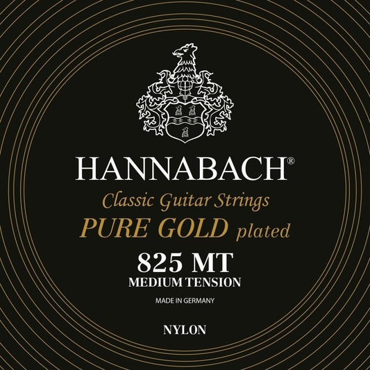 Dây Đàn Guitar Classic Hannabach 825 Pure Gold Plated