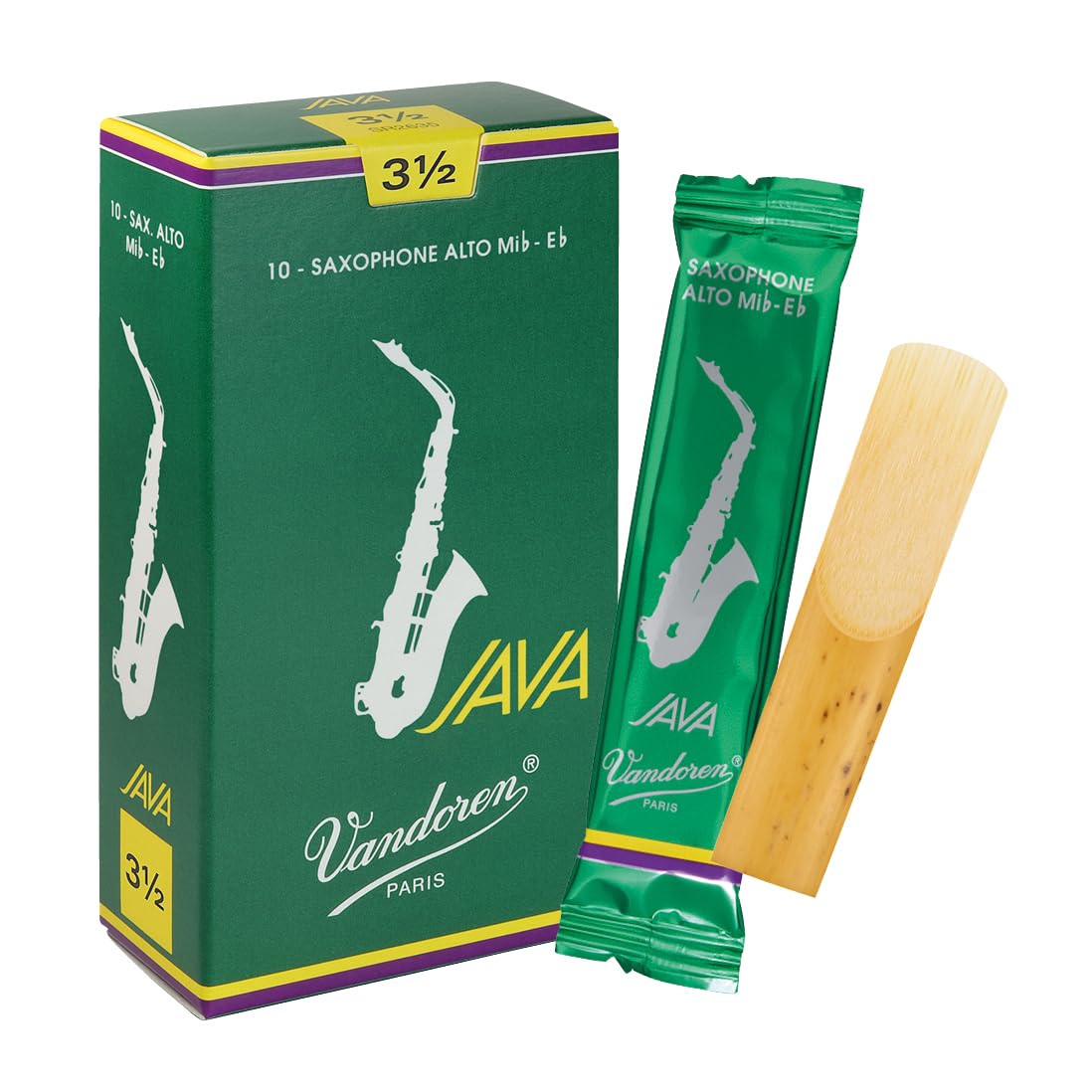 Dăm Kèn Saxophone Alto Vandoren JAVA "Filed - Green Cut" - Việt Music