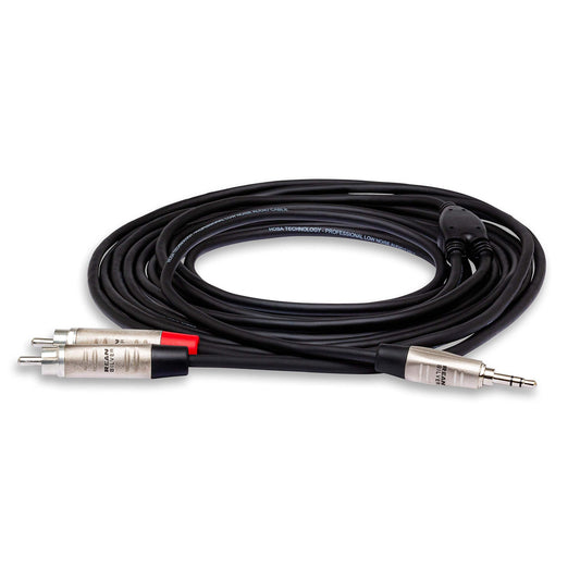 Dây Cáp Kết Nối Hosa Pro Stereo Breakout Cable - 3.5mm TRS Male to Dual RCA Male - Việt Music