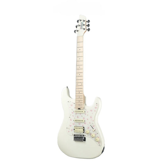 Đàn Guitar Điện Daisy Jeni HSS, Maple Fingerboard, White - Việt Music