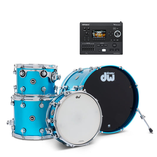 Trống Cơ DW DWe Shell Pack 4-Piece + V51 Module (20/12/14/14)
