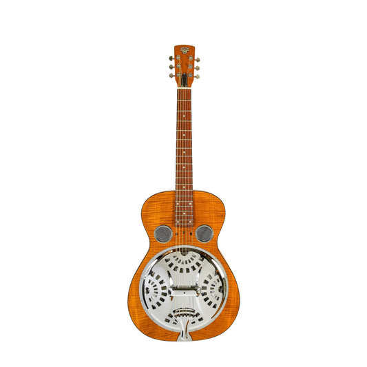 Đàn Guitar Acoustic Resonator Epiphone Dobro Hound Dog Deluxe Round Neck, Vintage Brown - Việt Music