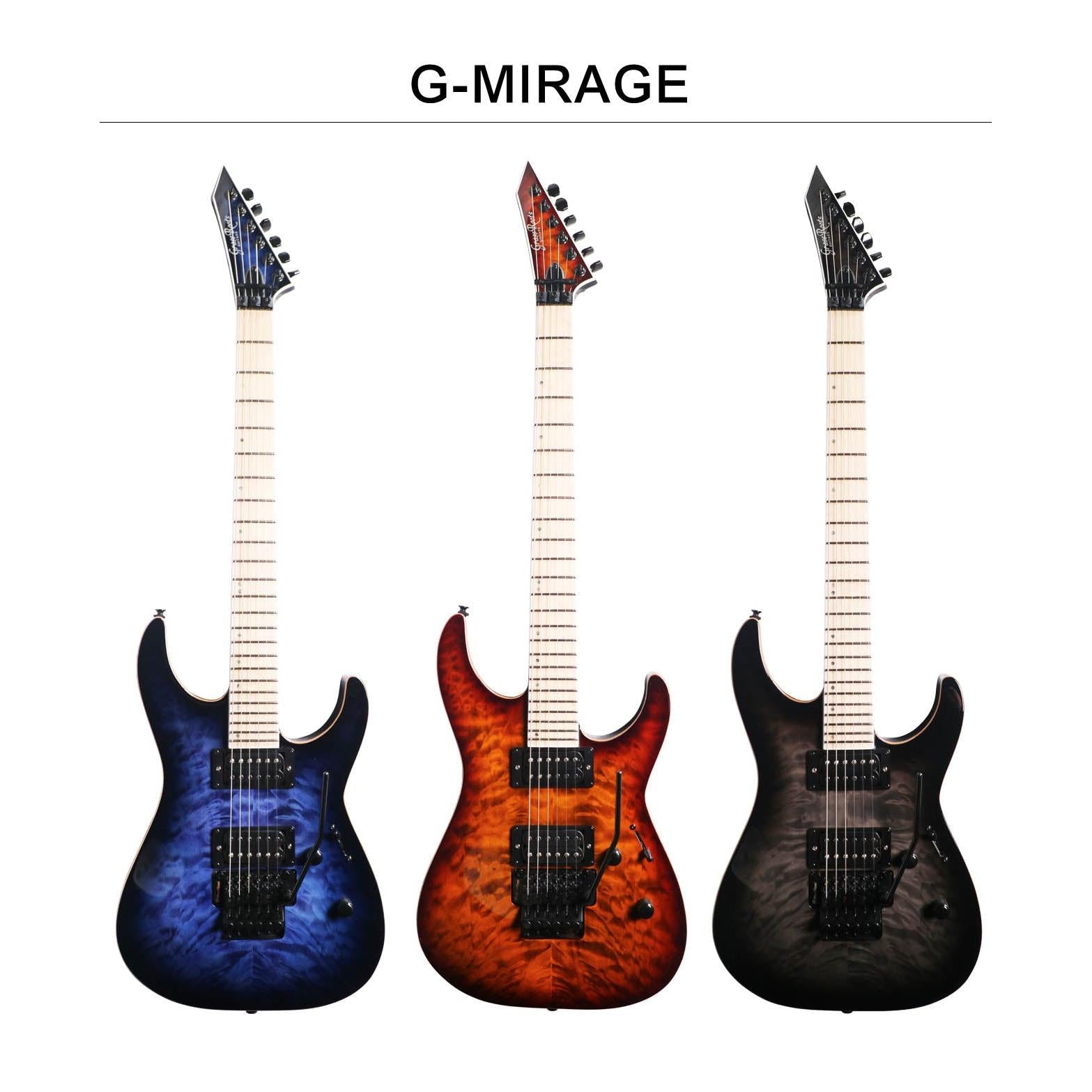Đàn Guitar Điện GrassRoots G-MIRAGE FR M QM HH, Maple Fingerboard - Việt Music