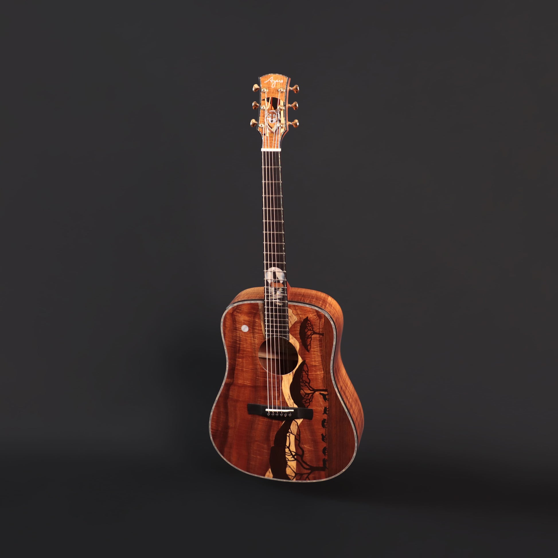 Đàn Guitar Acoustic Ayers Custom Wolf - Việt Music