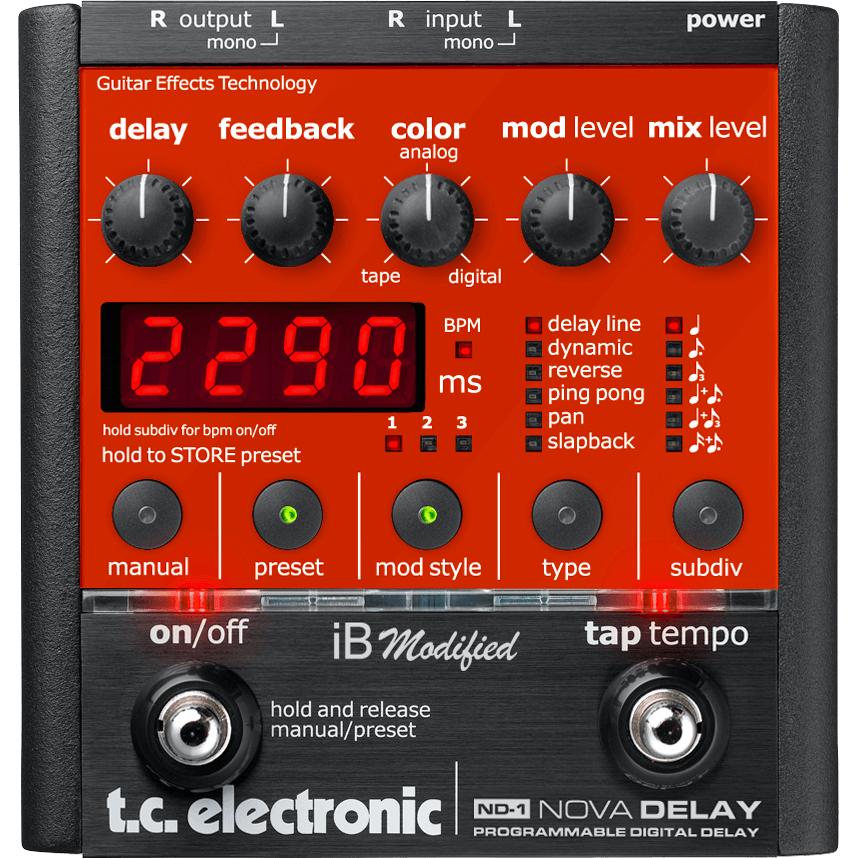 Pedal Guitar TC Electronic ND-1 Nova Delay - Việt Music