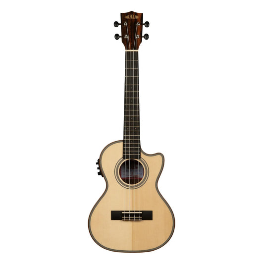 Đàn Ukulele Tenor Kala Solid Spruce Top Striped Ebony EQ KA-SSEBY-T