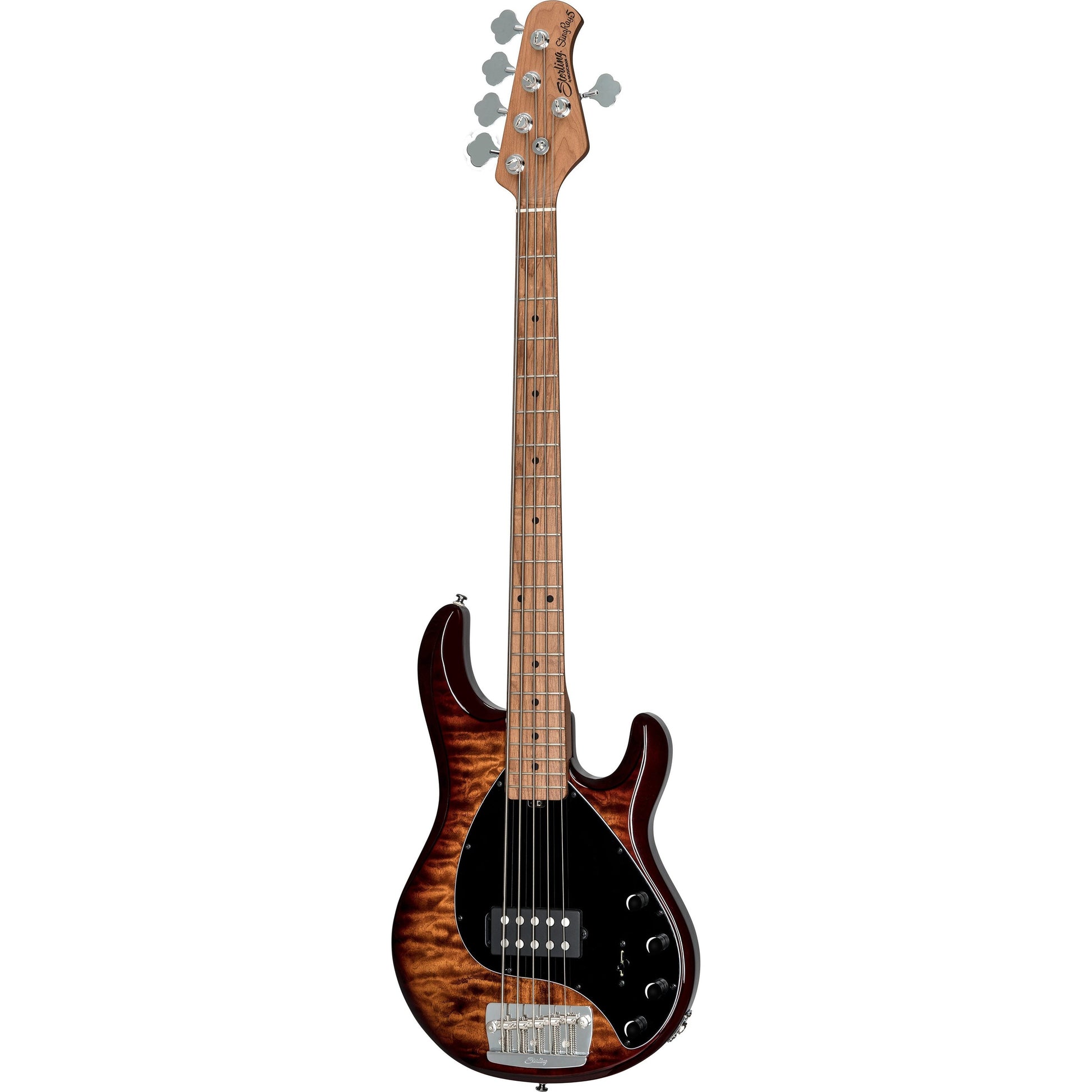 Đàn Guitar Bass Sterling By Music Man StingRay Ray35QM H, Maple Fingerboard - 5 Strings - Việt Music