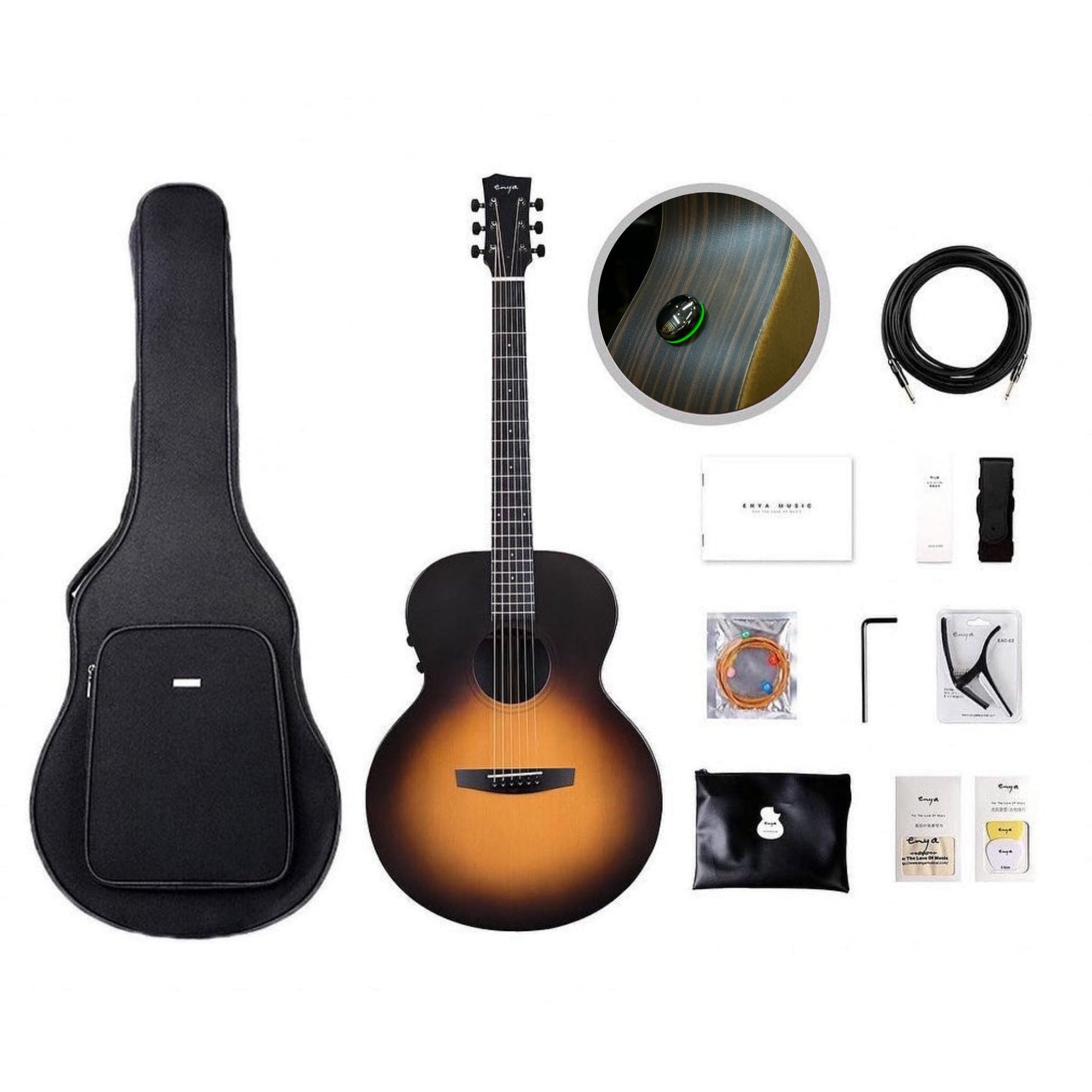 Đàn Guitar Acoustic Enya EA-X1 Pro SP1 Acousticplus - Smart Guitar - Việt Music