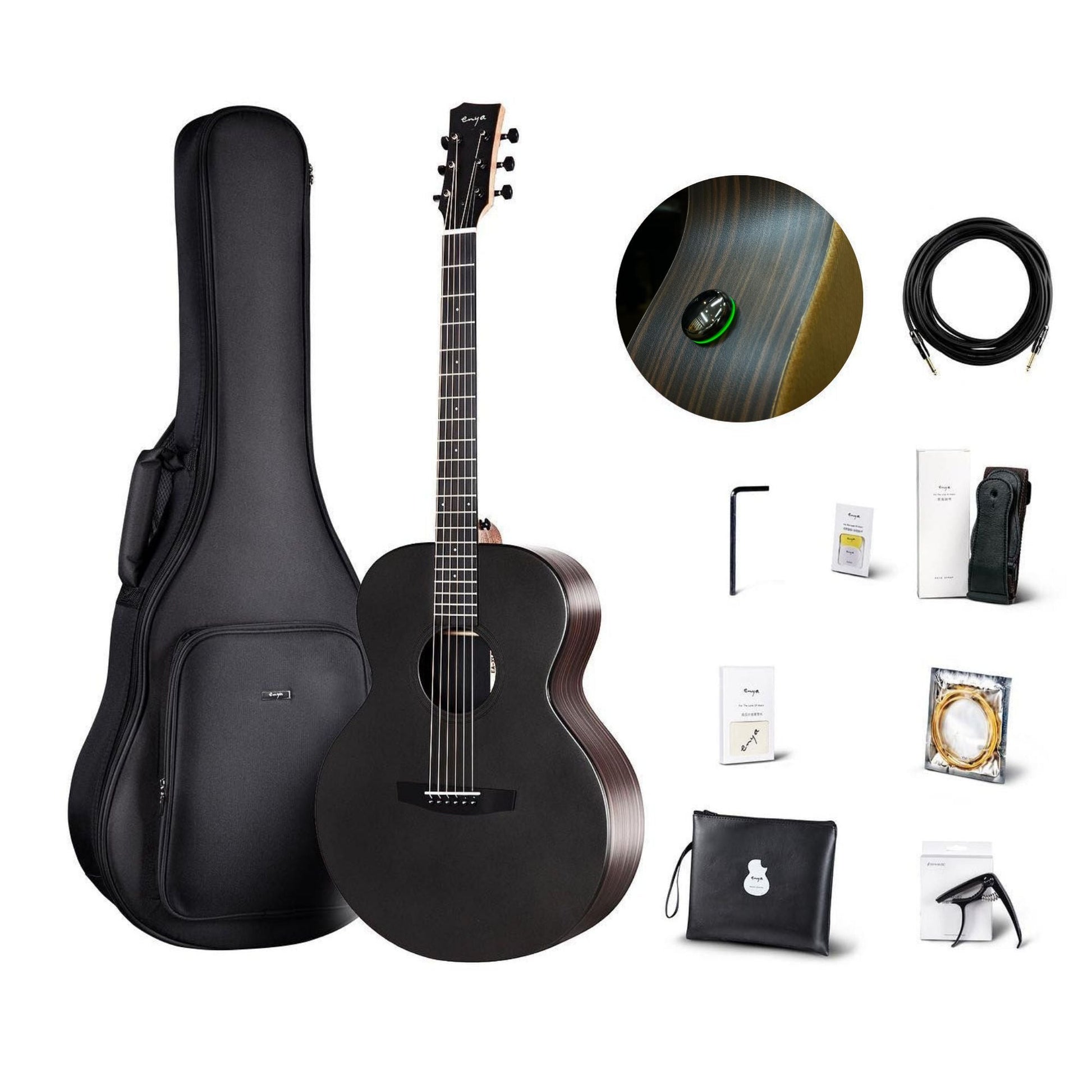 Đàn Guitar Acoustic Enya EA-X1 Pro SP1 Acousticplus - Smart Guitar - Việt Music