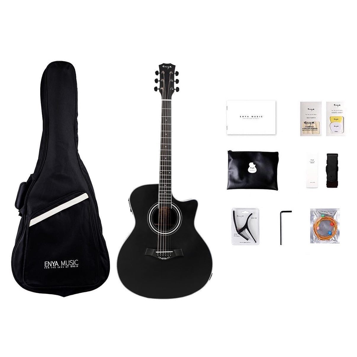 Đàn Guitar Acoustic Enya EAG-40C EQ - Việt Music