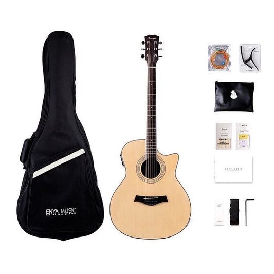 Đàn Guitar Acoustic Enya EAG-40C EQ - Việt Music