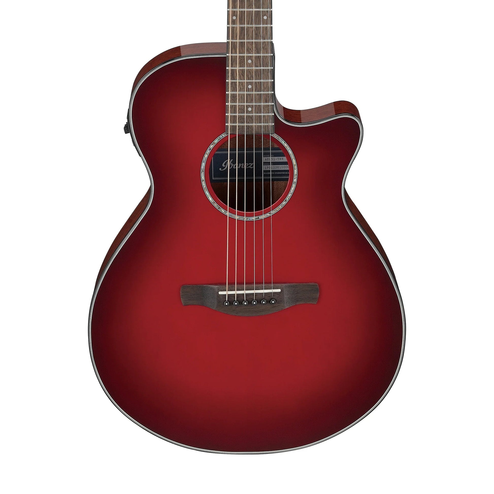 Đàn Guitar Acoustic Ibanez AEG51, Transparent Red Sunburst - Việt Music