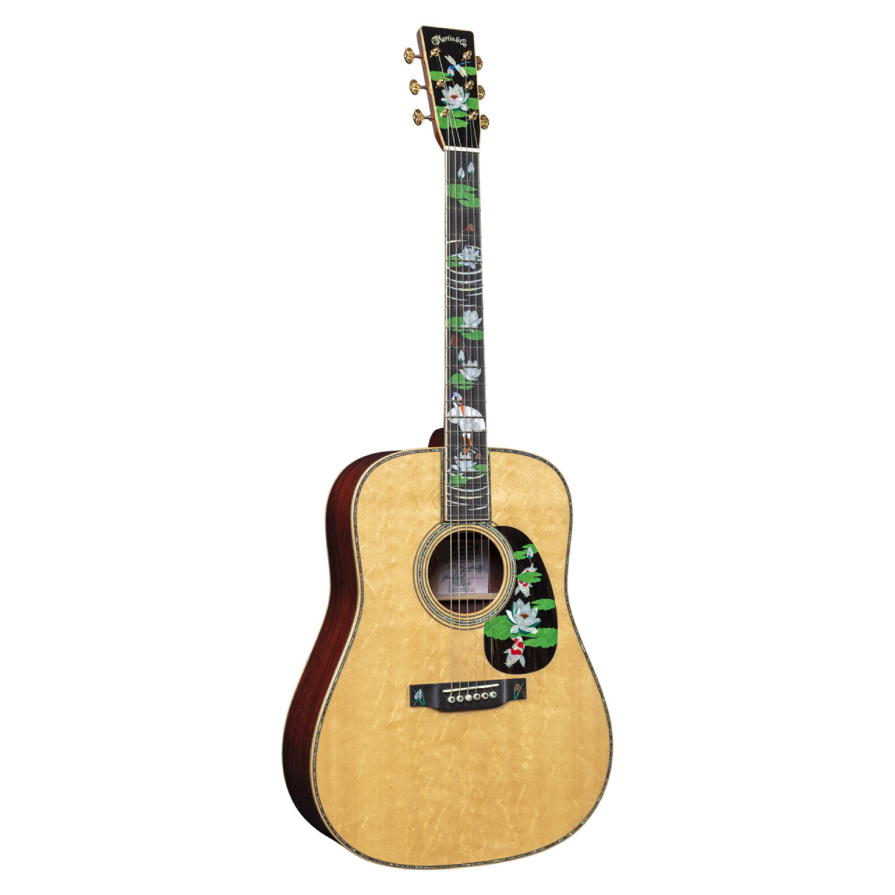 Đàn Guitar Martin Signature Editions Series D-45 Harvey Leach Lotus Flowers Acoustic w/Case - Việt Music