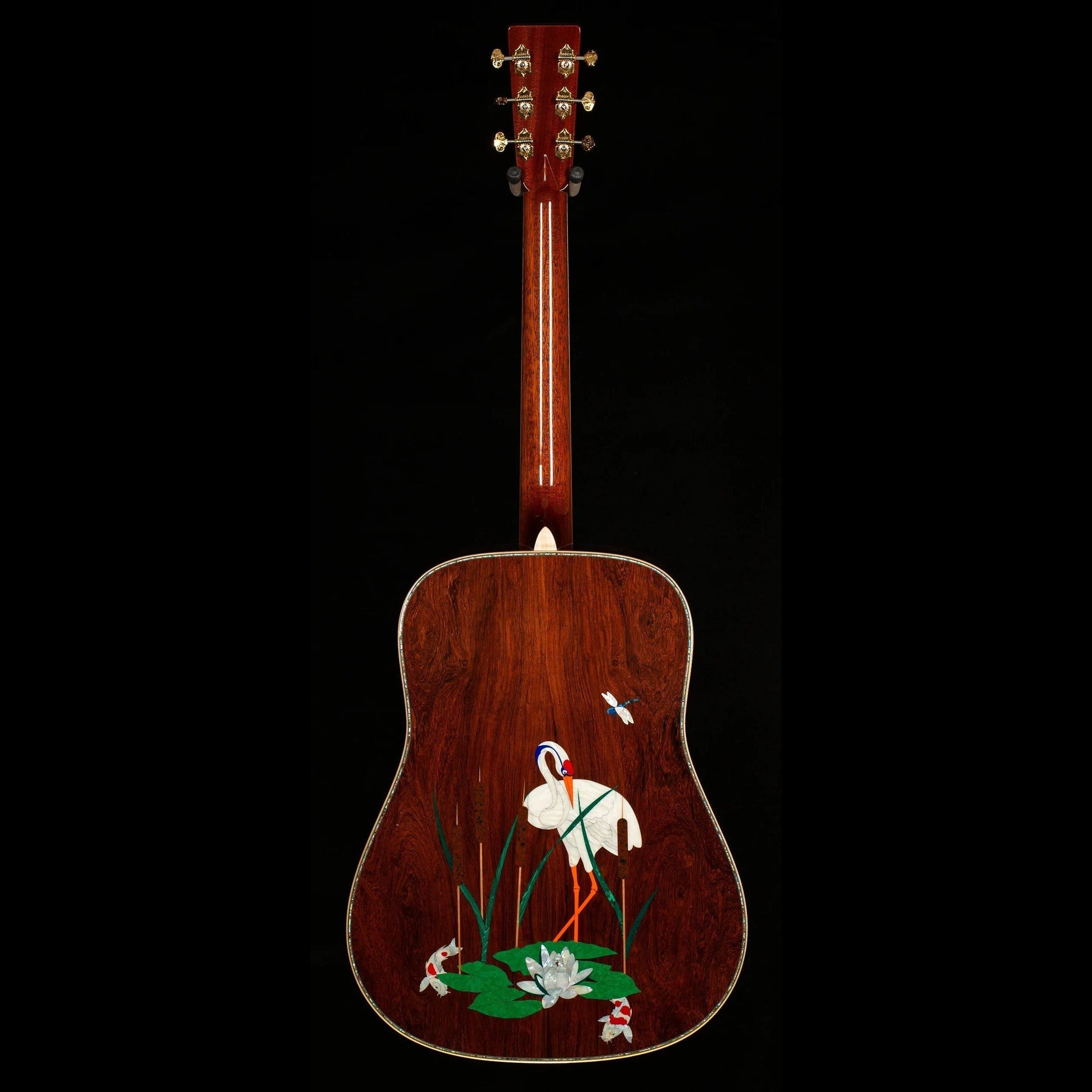 Đàn Guitar Martin Signature Editions Series D-45 Harvey Leach Lotus Flowers Acoustic w/Case - Việt Music