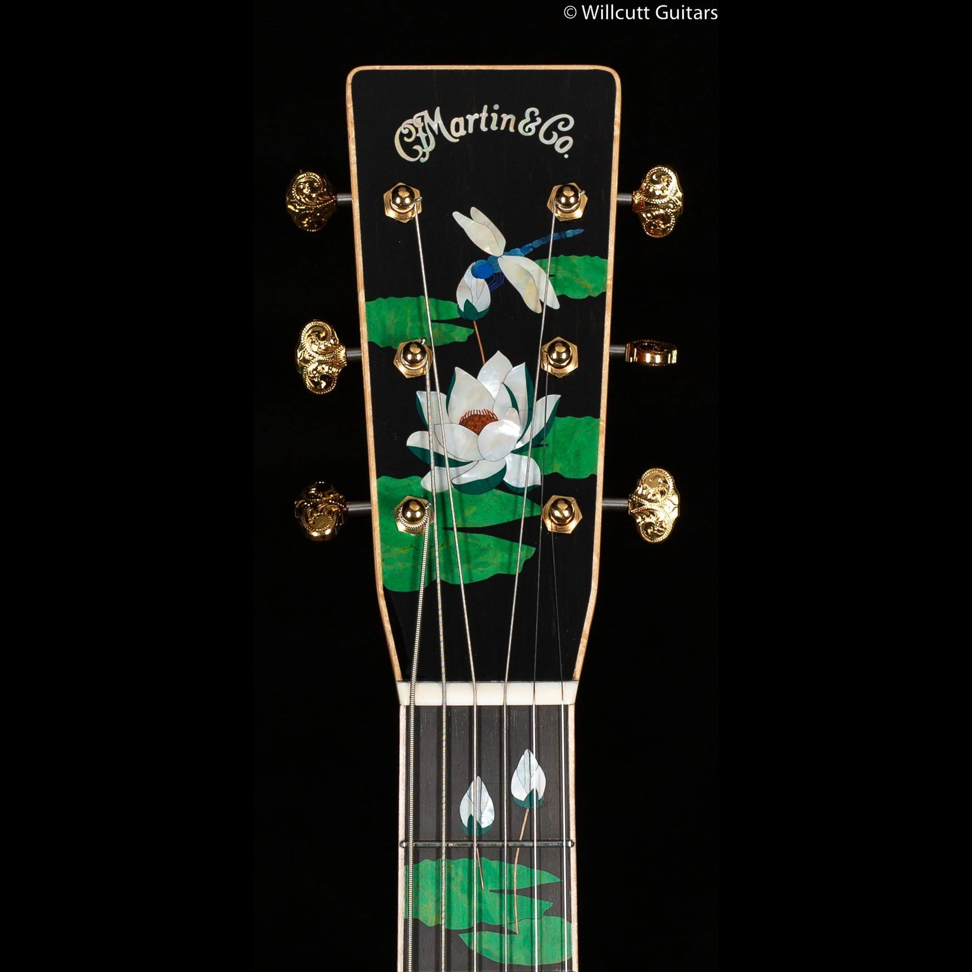 Đàn Guitar Martin Signature Editions Series D-45 Harvey Leach Lotus Flowers Acoustic w/Case - Việt Music