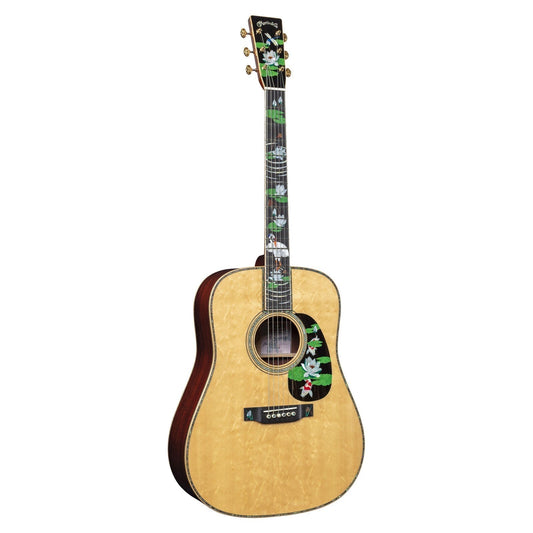 Đàn Guitar Martin Signature Editions Series D-45 Harvey Leach Lotus Flowers Acoustic w/Case - Việt Music