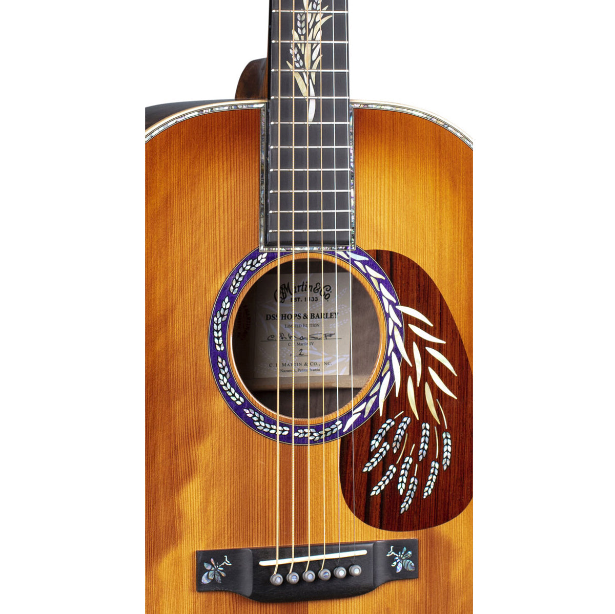 Đàn Guitar Martin Limited/Special Editions Series DSS Hops And Barley Acoustic w/Case - Việt Music