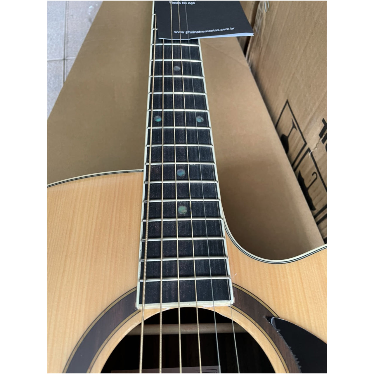 Đàn Guitar Acoustic PHX Skill SC-40A, Natural - Việt Music