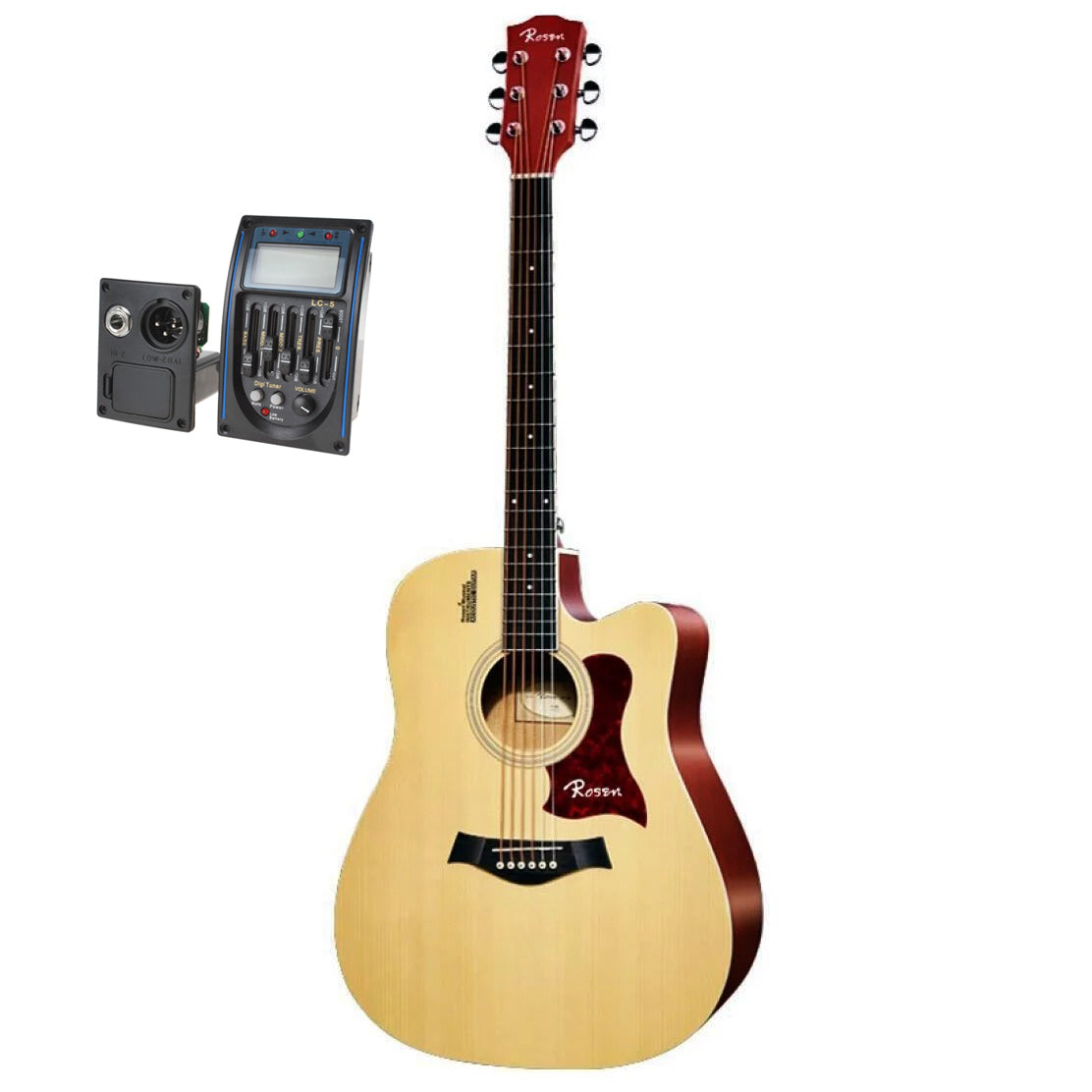 Đàn Guitar Acoustic Rosen R135 EQ (Full phụ kiện) - Việt Music