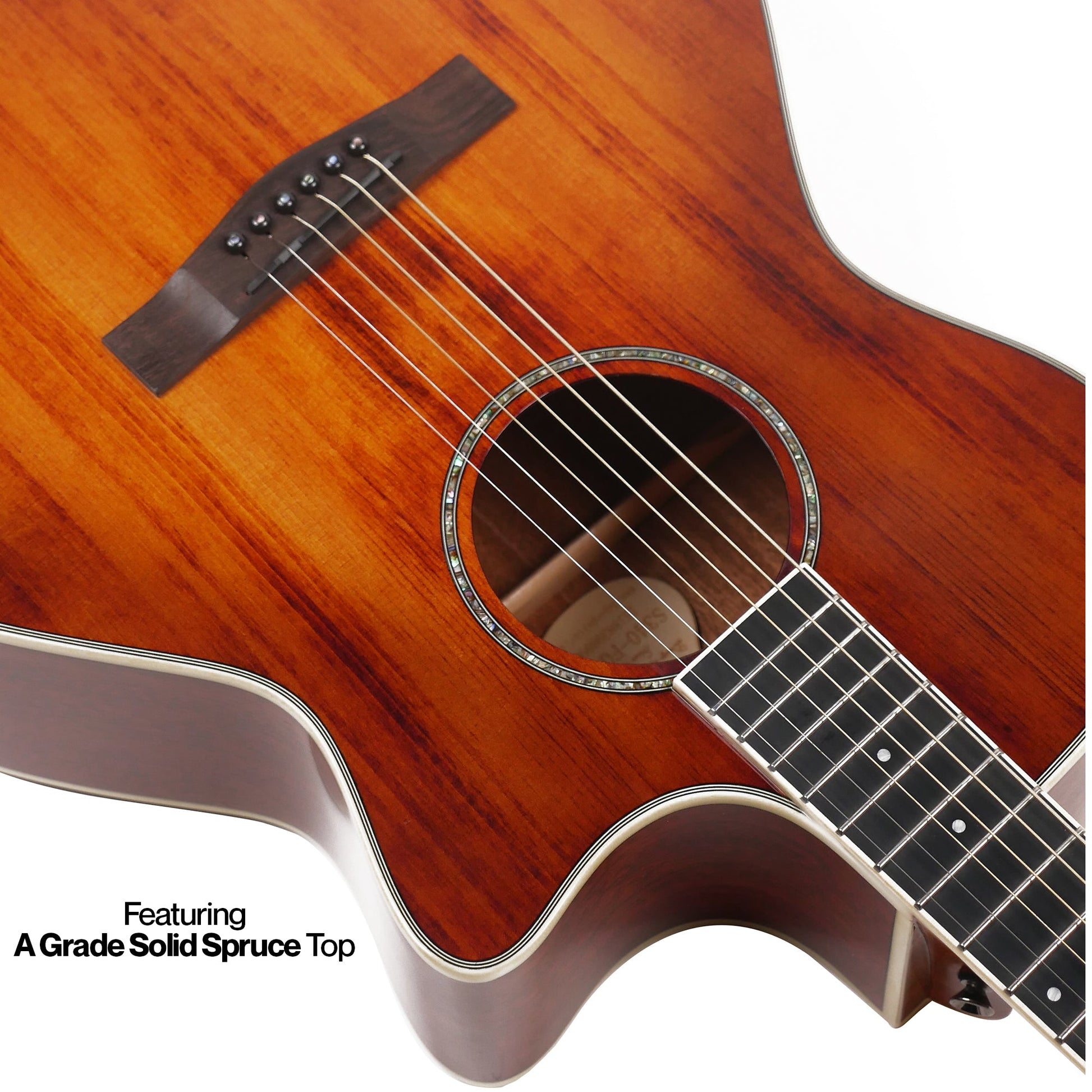 Đàn Guitar Acoustic Sqoe S340-FG EQ - Việt Music