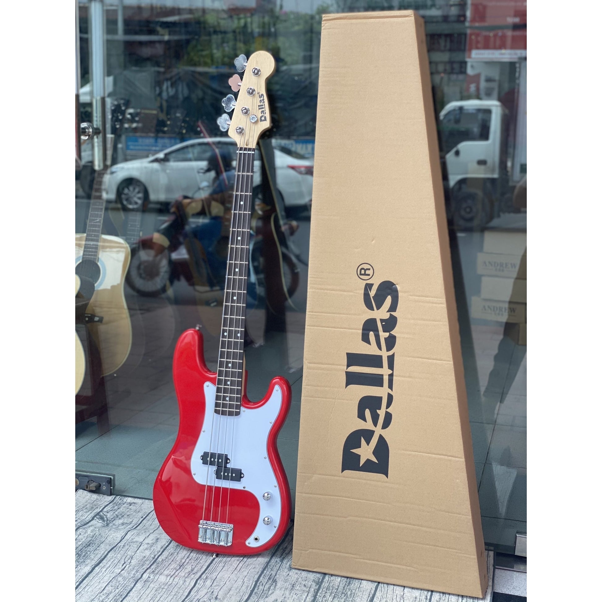 Đàn Guitar Bass Dallas DL-B1 Red - Việt Music