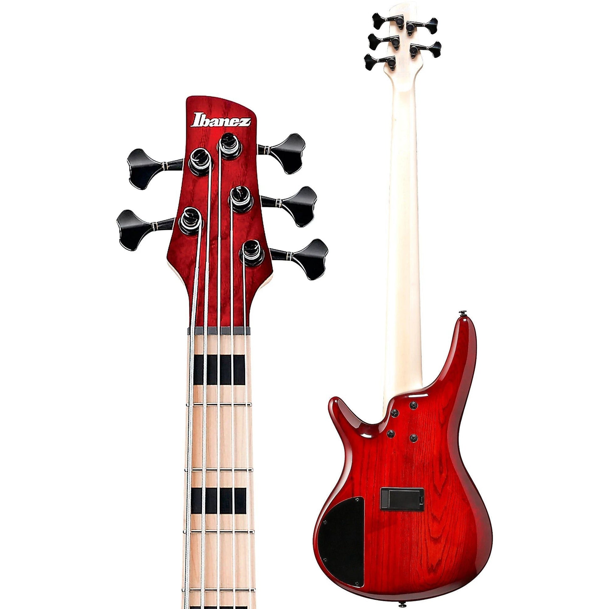 Đàn Guitar Bass Ibanez ANB205 - Adam Nitti Signature, Transparent Wine Red Burst - 5 Strings - Việt Music