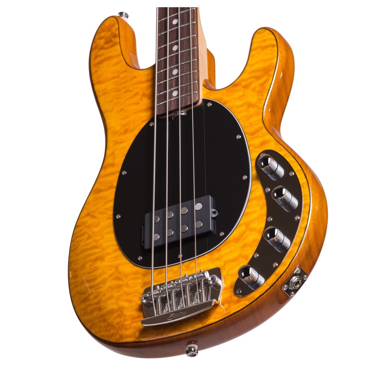 Đàn Guitar Bass Sterling By Music Man StingRay Ray34QM H, Rosewood Fingerboard, Antique Maple - 4 Strings - Việt Music