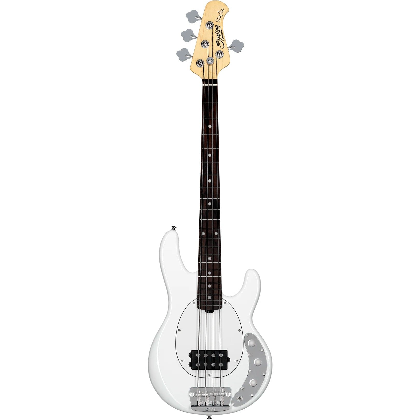 Đàn Guitar Bass Sterling By Music Man Stingray Short Scale RAYSS4 H, Rosewood Fingerboard, Olympic White - 4 Strings - Việt Music