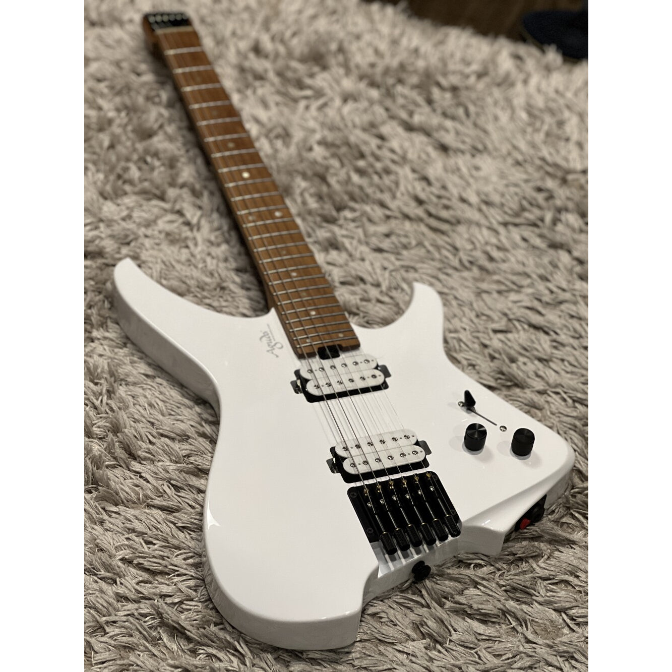 Đàn Guitar Điện Aguda Music Boy Gloss White - Việt Music