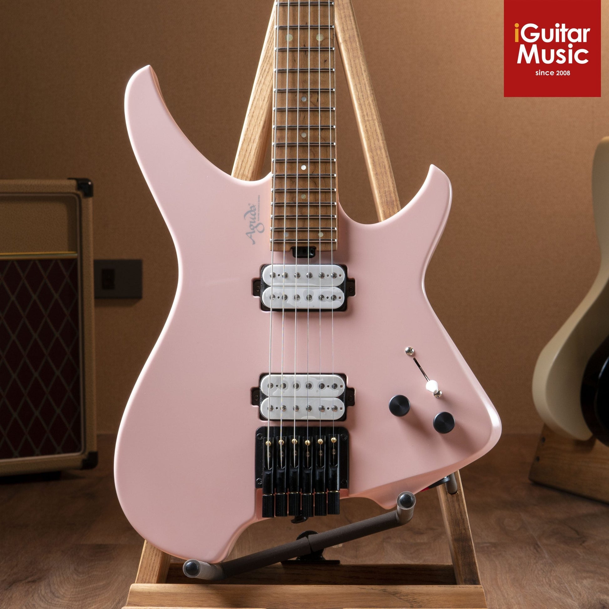 Đàn Guitar Điện Aguda Music Boy Shell Pink - Việt Music