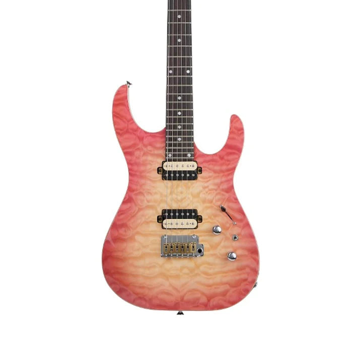 Đàn Guitar Điện Auriga AM-540 HH, Rosewood Fingerboard, PB - Peach Burst - Việt Music