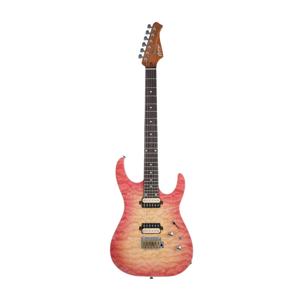 Đàn Guitar Điện Auriga AM-540 HH, Rosewood Fingerboard, PB - Peach Burst - Việt Music