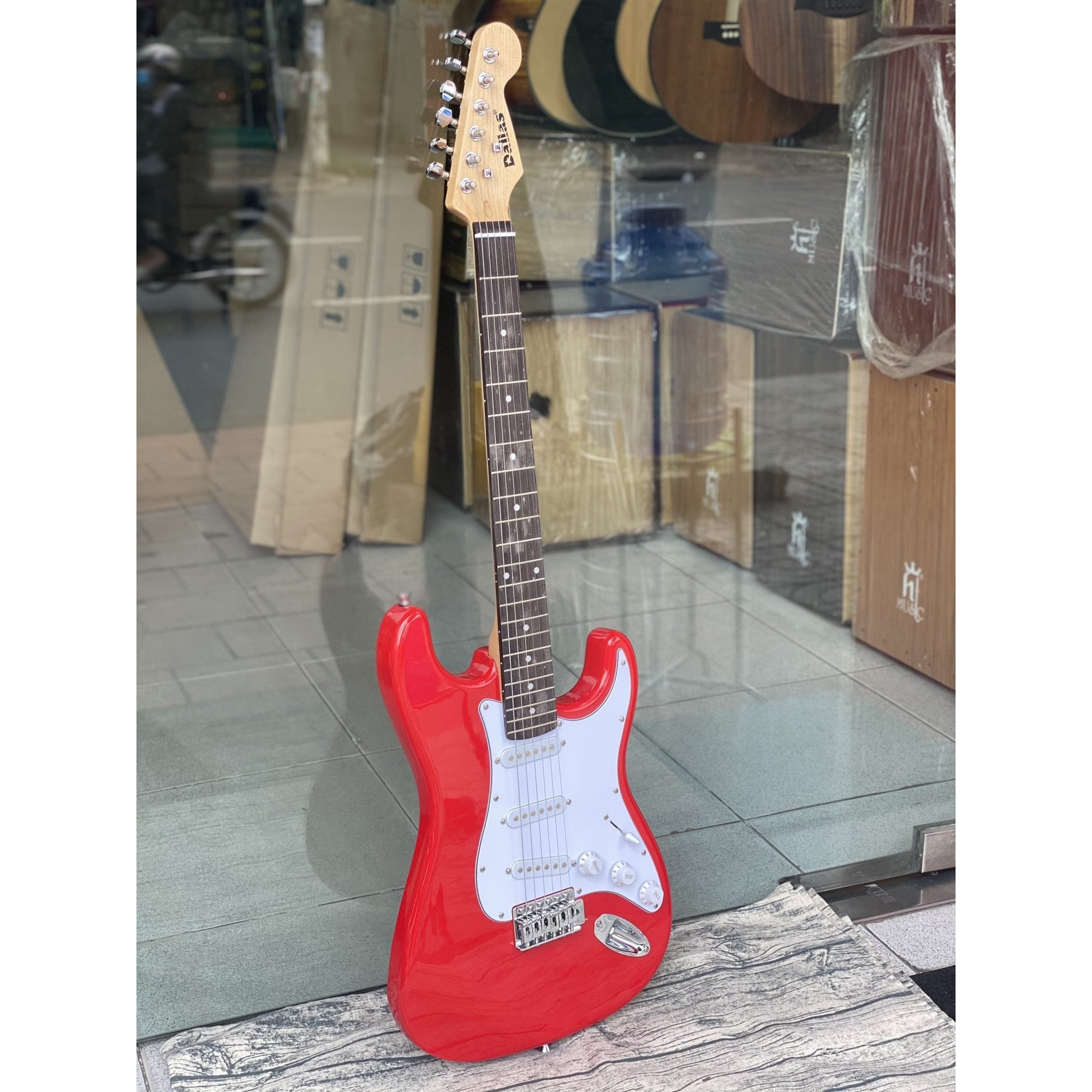 Đàn Guitar Điện Dallas DL-S1 Red - Việt Music