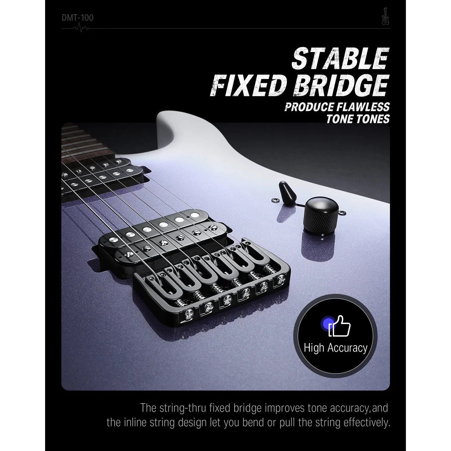 Đàn Guitar Điện Donner DMT-100 HH, Laurel Fingerboard - Việt Music