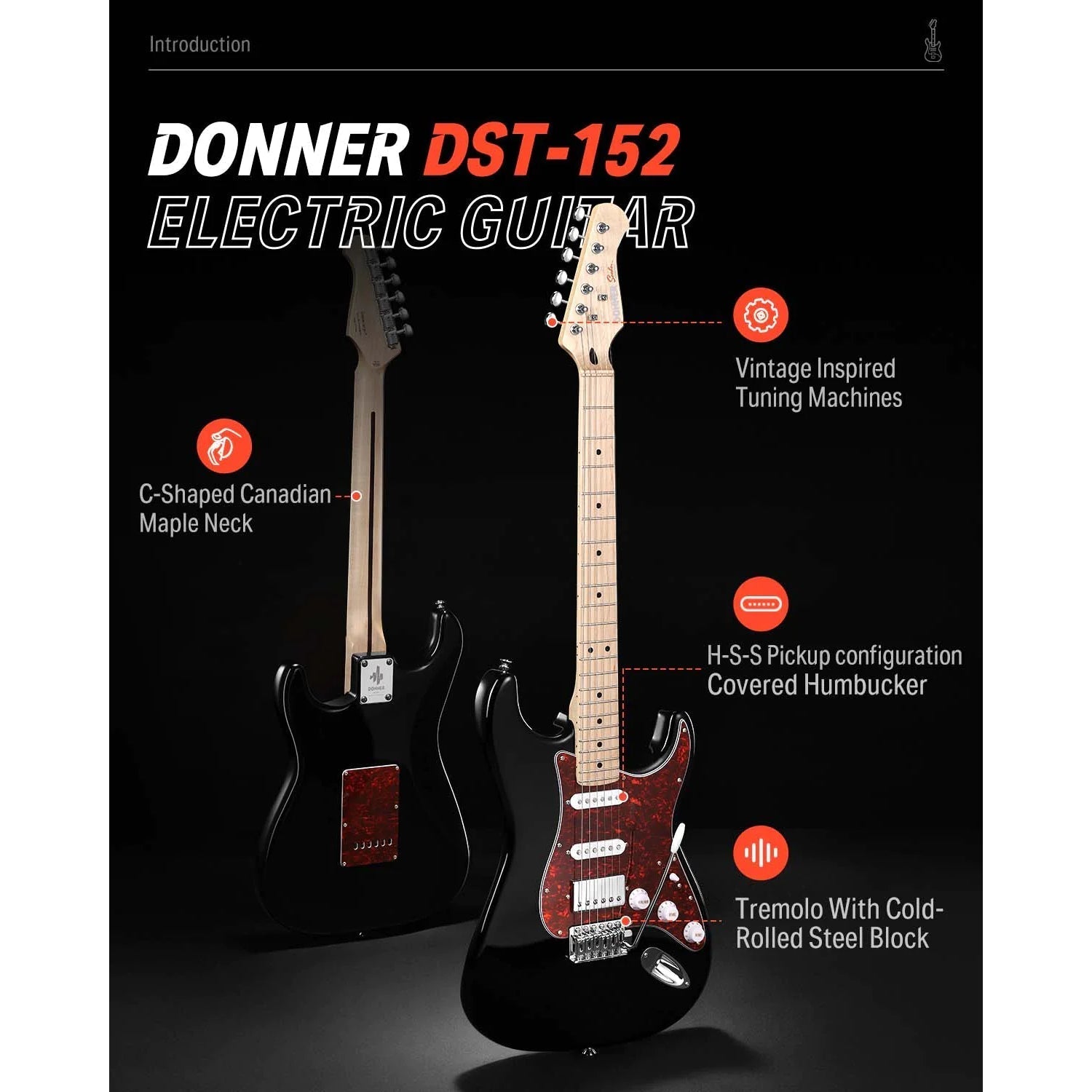 Đàn Guitar Điện Donner DST-152 Combo - Việt Music