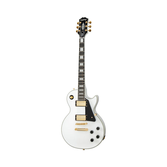 Đàn Guitar Điện Epiphone Les Paul Custom, Alpine White - Việt Music