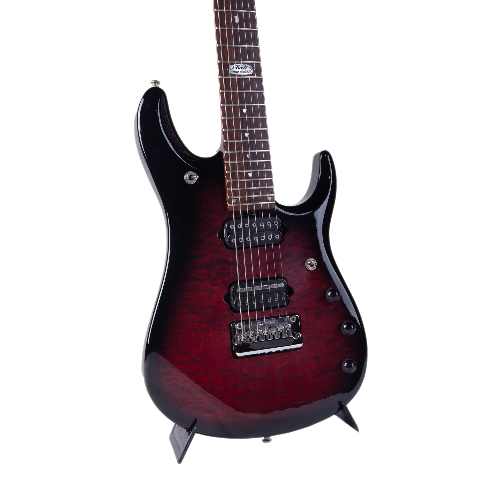 Đàn Guitar Điện Ernie Ball Music Man John Petrucci JP7 BFR Ruby Red Burst Quilt - Qua Sử Dụng - Việt Music